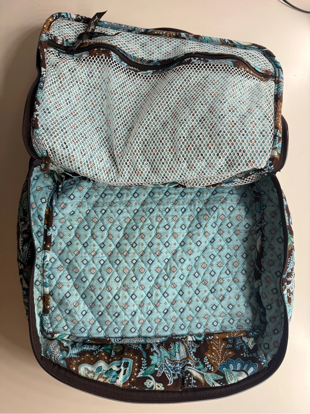 Vera Bradley Java Blue Travel Organizer Bag